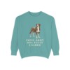 Greater Swiss Mountain Dog Humor Sweatshirt, Seafoam, front view