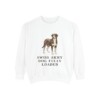 Greater Swiss Mountain Dog Humor Sweatshirt, White, front view