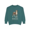 Greater Swiss Mountain Dog Latin Sweatshirt, Blue Spruce, front view