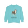 Greater Swiss Mountain Dog Latin Sweatshirt, Chalky Mint, front view