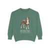 Greater Swiss Mountain Dog Latin Sweatshirt, Light Green, front view