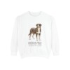 Greater Swiss Mountain Dog Latin Sweatshirt, White, front view