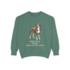 greater-swiss-mountain-dog-sweatshirt-light-green Greater Swiss Mountain Dog Sweatshirt, Light Green, front view