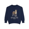 greater-swiss-mountain-dog-sweatshirt-mom-true-navy Greater Swiss Mountain Dog Mom Sweatshirt, True Navy, front view