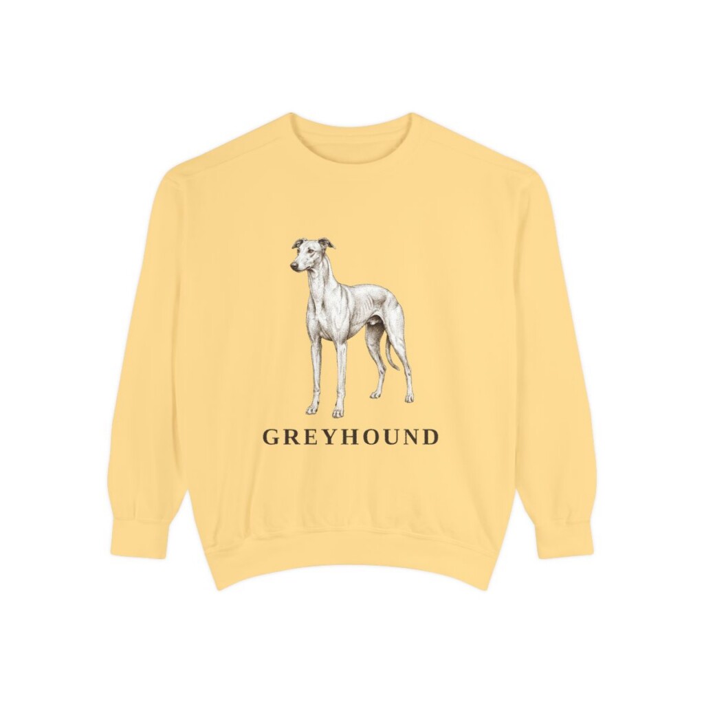 Greyhound Sweatshirt, Butter, front view