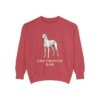 Greyhound Dad Sweatshirt, Crimson, front view