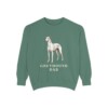 Greyhound Dad Sweatshirt, Light Green, front view