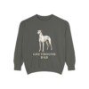 Greyhound Dad Sweatshirt, Pepper, front view