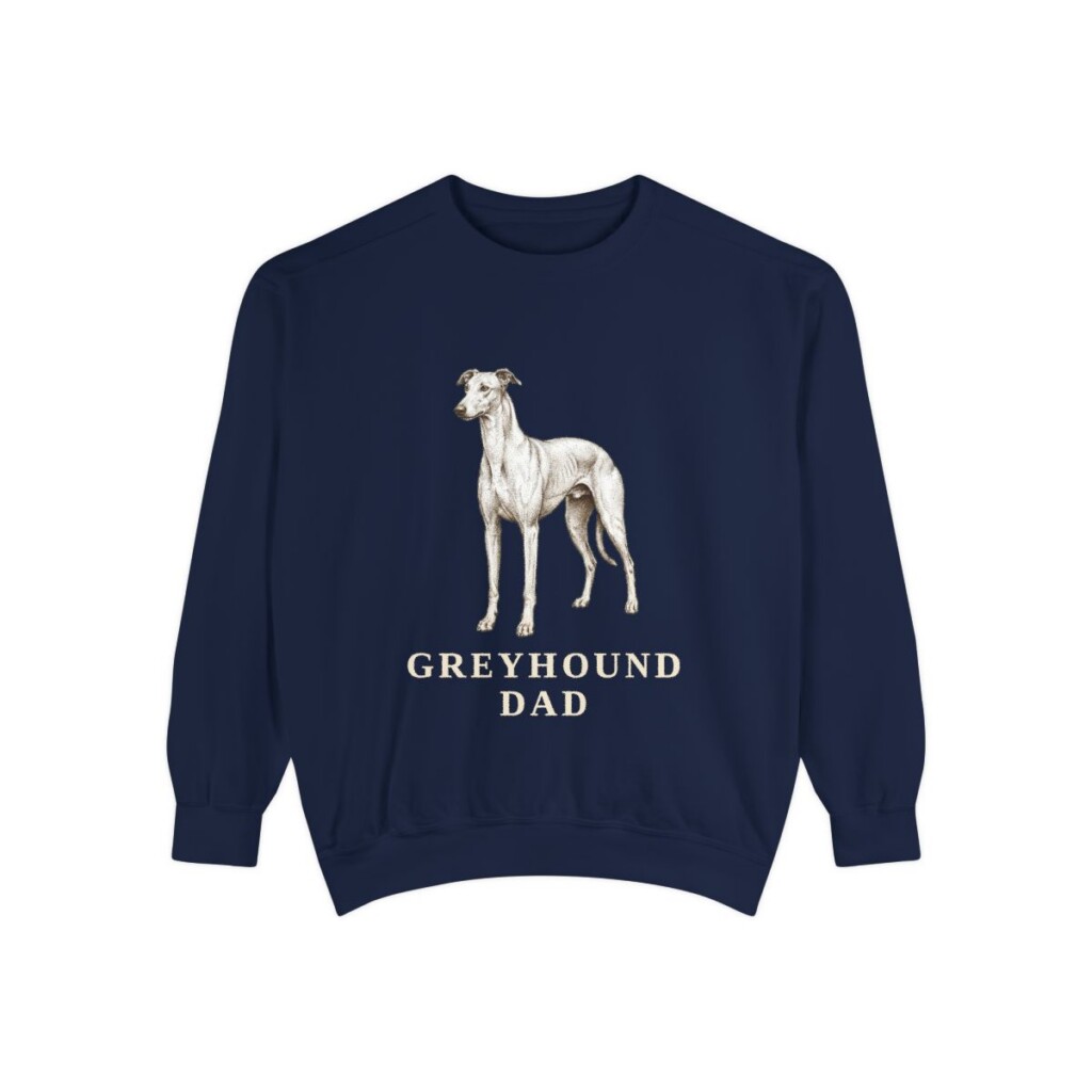 Greyhound Dad Sweatshirt, True Navy, front view
