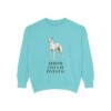 Greyhound Humor Sweatshirt, Chalky Mint, front view
