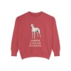 Greyhound Humor Sweatshirt, Crimson, front view