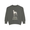 Greyhound Humor Sweatshirt, Pepper, front view
