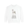 Greyhound Humor Sweatshirt, White, front view