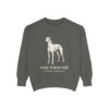 Greyhound Latin Sweatshirt, Pepper, front view