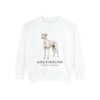 Greyhound Latin Sweatshirt, White, front view