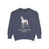 Greyhound Mom Sweatshirt, Denim, front view