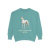 Greyhound Mom Sweatshirt, Seafoam, front view