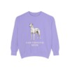 Greyhound Mom Sweatshirt, Violet, front view