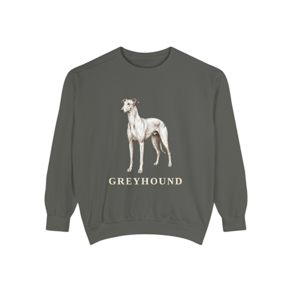 Greyhound Sweatshirt, Pepper, front view