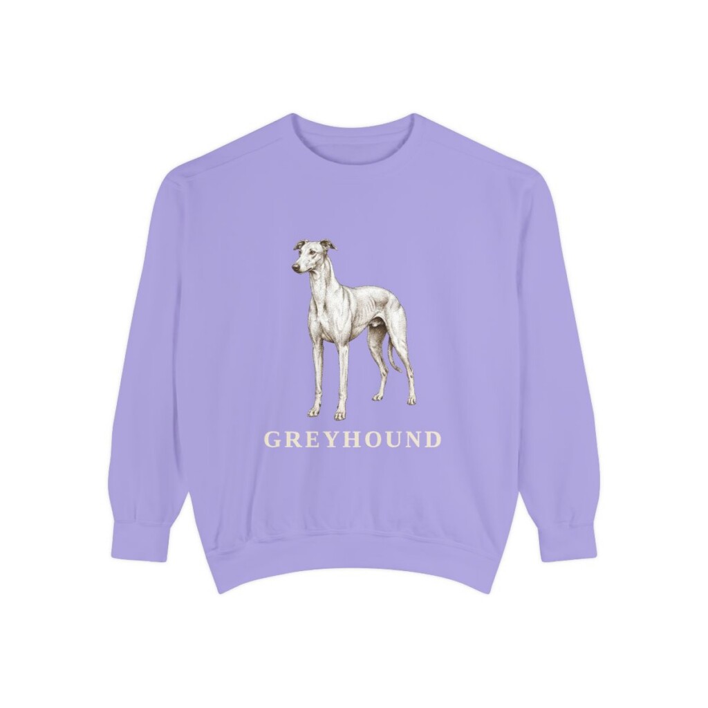 Greyhound Sweatshirt, Violet, front view