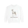 Greyhound Sweatshirt, White, front view