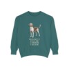 Harrier Dog Humor Sweatshirt, Blue Spruce, front view
