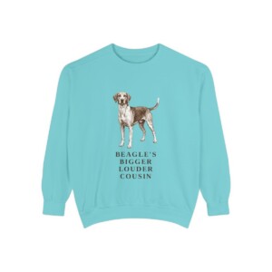 harrier-dog-humor-sweatshirt-vintage-dog-sketch-crewneck-dog-humor-gift-sweatshirt-humor-chalky-mint Harrier Dog Humor Sweatshirt, Chalky Mint, front view