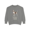 Harrier Dog Humor Sweatshirt, Grey, front view