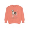 Harrier Dog Latin Sweatshirt, Terracotta, front view