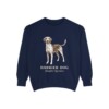 Harrier Dog Latin Sweatshirt, True Navy, front view