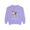 Harrier Dog Latin Sweatshirt, Violet, front view