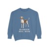 harrier-dog-mom-sweatshirt-vintage-dog-sketch-crewneck-dog-mom-gift-sweatshirt-mom-blue-jean Harrier Dog Mom Sweatshirt, Blue Jean, front view