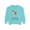 harrier-dog-mom-sweatshirt-vintage-dog-sketch-crewneck-dog-mom-gift-sweatshirt-mom-chalky-mint Harrier Dog Mom Sweatshirt, Chalky Mint, front view