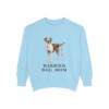 harrier-dog-mom-sweatshirt-vintage-dog-sketch-crewneck-dog-mom-gift-sweatshirt-mom-chambray Harrier Dog Mom Sweatshirt, Chambray, front view