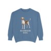 Harrier Dog Sweatshirt, Blue Jean, front view
