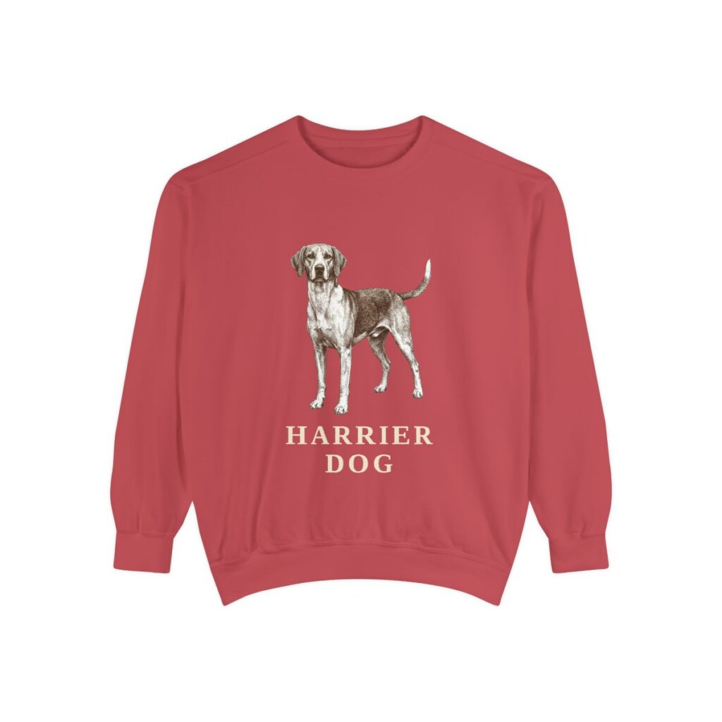 Harrier Dog Sweatshirt, Crimson, front view