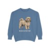 Havanese Sweatshirt, Blue Jean, front view