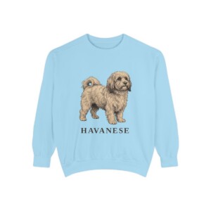 Havanese Sweatshirt, Chambray, front view