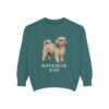 Havanese Dad Sweatshirt, Blue Spruce, front view