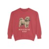 Havanese Dad Sweatshirt, Crimson, front view