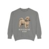 Havanese Dad Sweatshirt, Grey, front view