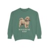 Havanese Dad Sweatshirt, Light Green, front view