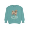 havanese-sweatshirt-humor-seafoam Havanese Humor Sweatshirt, Seafoam, front view