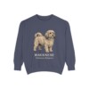 Havanese Latin Sweatshirt, Denim, front view