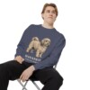 Havanese Latin Sweatshirt, Denim, person 1 context