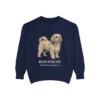 Havanese Latin Sweatshirt, True Navy, front view