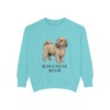 Havanese Mom Sweatshirt, Chalky Mint, front view