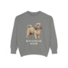 Havanese Mom Sweatshirt, Grey, front view