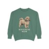 Havanese Mom Sweatshirt, Light Green, front view