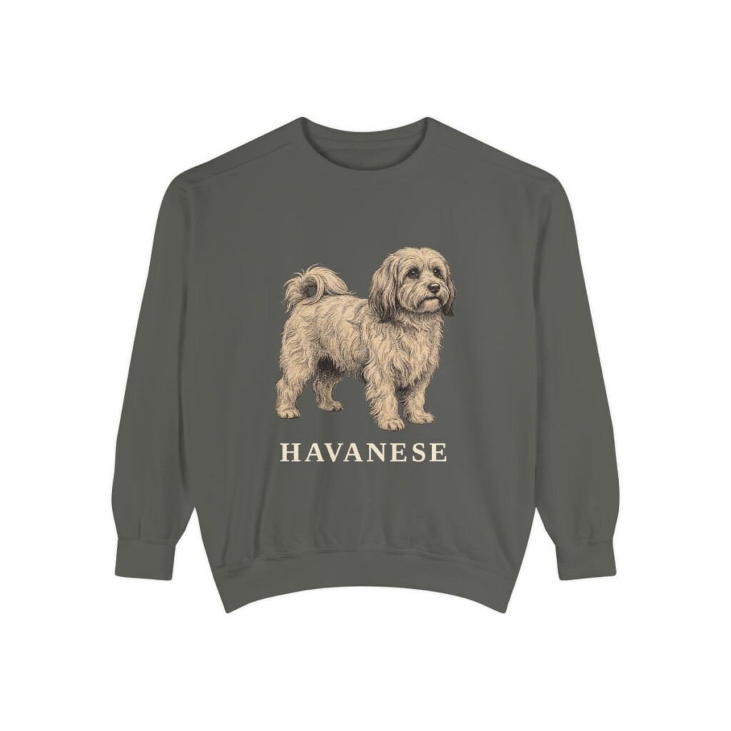 Havanese Sweatshirt, Pepper, front view